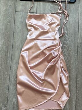 NWT Windsor blush satin dress
